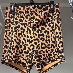 Leopard Print Women's Bike Shorts